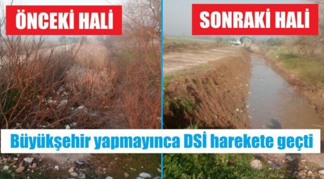 Torbalı’nın sulama kanallarını Büyükşehir yapmayınca DSİ harekete geçti