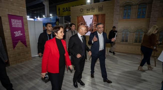 Başkan Soyer 1. Mezopotamya Turizm ve Gastronomi Fuarı&#039;na katıldı