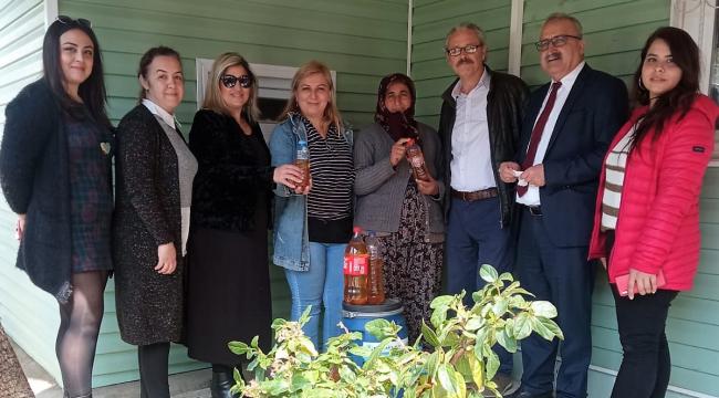 Temiz bir çevre için Ödemiş’te bitkisel atık yağlar toplanıyor