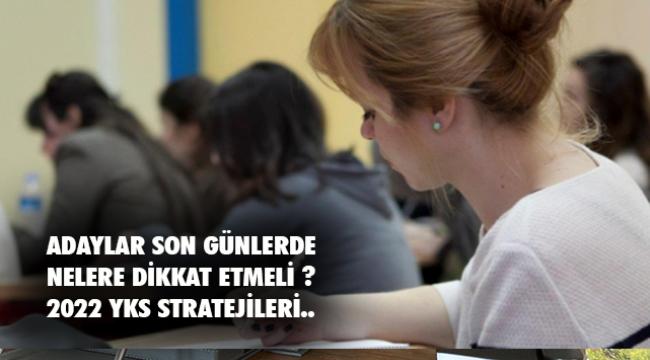 2022 YKS STRATEJİLERİ