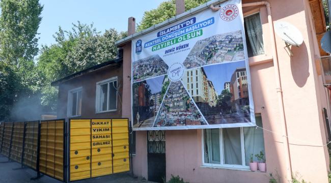 İslambey&#039;de yerinde dönüşüm müjdeli haberle başladı