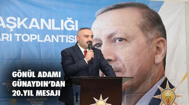 “MİLLET SEVDASIYLA KESİNTİSİZ HİZMET DÖNEMİNİ SÜRDÜRÜYORUZ”