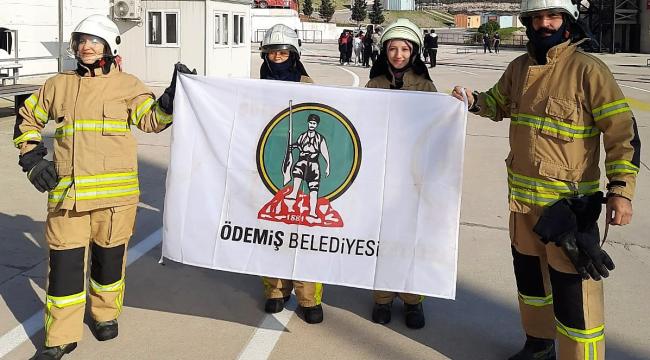 ÖDAK, İzmir İtfaiyesi'nin yangın söndürme eğitimlerine katıldı