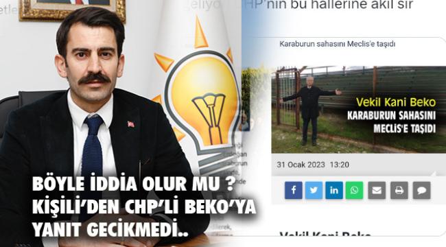 CHP&#039;li Beko&#039;nun mülteci kampı iddiasına AK Parti İzmir&#039;den cevap