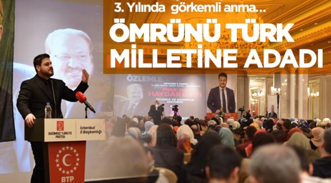 Prof. Dr. Haydar Baş’a vuslatının 3. yılında görkemli anma