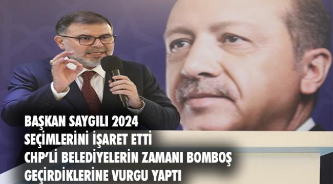 AK Parti İzmir İl Başkanı Bilal Saygılı; ‘’CHP’li yerel idarelerin oluşturduğu üç çarpıcı gündem’’