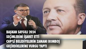 AK Parti İzmir İl Başkanı Bilal Saygılı; ''CHP'li yerel idarelerin oluşturduğu üç çarpıcı gündem''