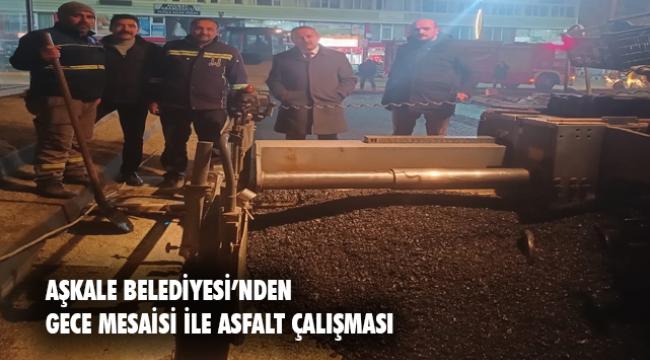 Aşkale Belediyesi&#039;nden Asfalt mesaisi