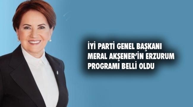Akşener Erzurum&#039;a geliyor