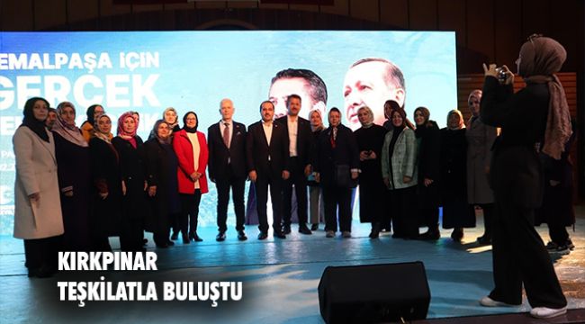 AK Partili Kırkpınar Kemalpaşa'da teşkilat mensupları ile bir araya geldi