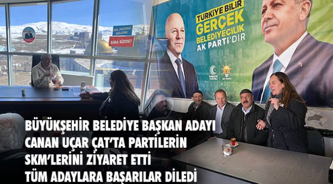 BAŞKAN ADAYI UÇAR ROTASINI ÇAT'A ÇEVİRDİ