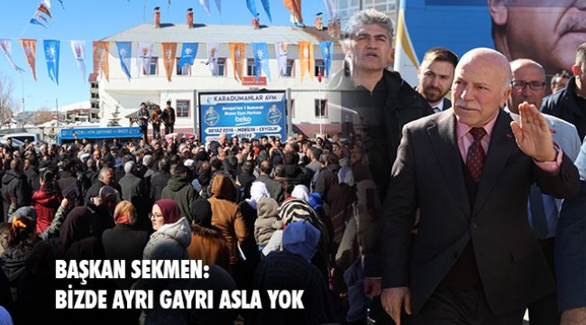 BAŞKAN SEKMEN ŞENKAYA, KARAYAZI VE KARAÇOBAN’A ÇIKARMA YAPTI