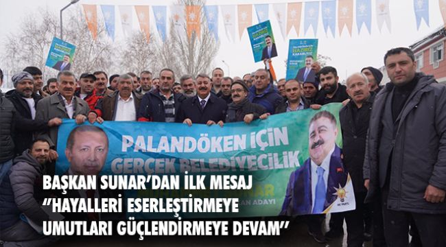 Sunar&#039;a coşkulu karşılama