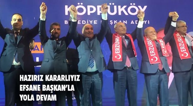 ''Şehrimizin hizmetinde, insanımızın yanında yer aldık''