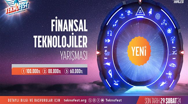 Finansal Teknolojiler için İnovatif Fikirler TEKNOFEST'TE Yarışacak