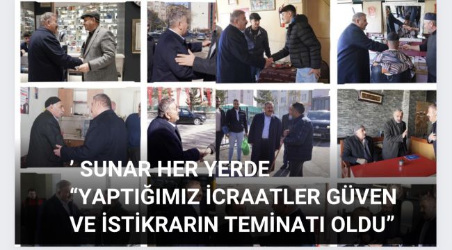 Sunar'dan İstikrar vurgusu