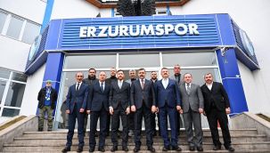 Vali Çiftçi Erzurumspor Futbol Kulübünü ziyaret etti