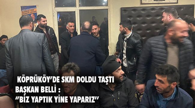 Başkan Belli Hemşehrilerine teşekkür etti