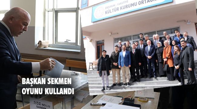 Başkan Sekmen oyunu kullandı