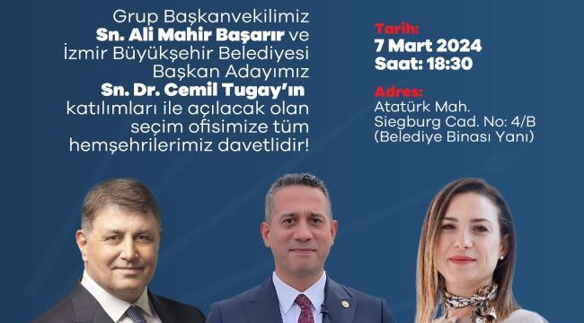 CHP EFES SELÇUK SEÇİM OFİSİ AÇILIYOR