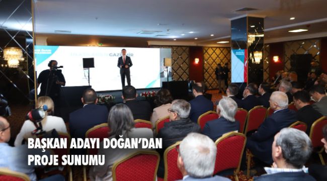 Cumhur İttifakı Gaziemir Belediye Başkan adayı Deniz Doğan’dan proje sunumu