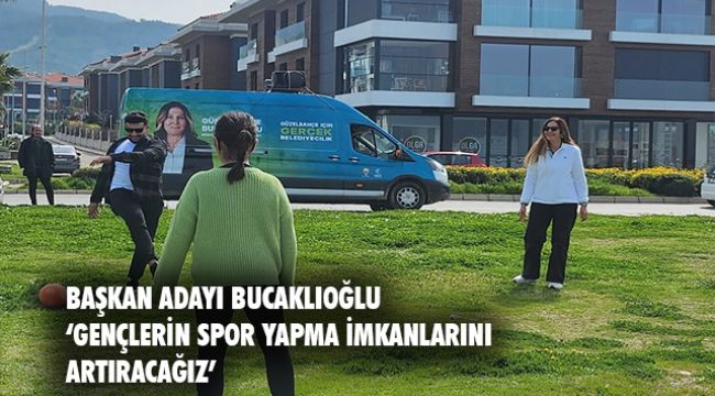 Güzelbahçe Başkan adayı Saime Bucaklıoğlu: ''Gençlerimize destek sözü veriyorum''