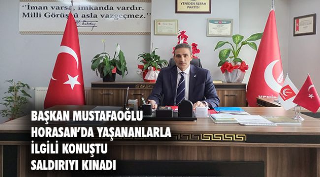 Mustafaoğlu'ndan sükunet çağrısı 