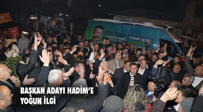 Ödemiş Belediye Başkan Adayı Ali Hadim&#039;e Kaymakçı&#039;da büyük ilgi