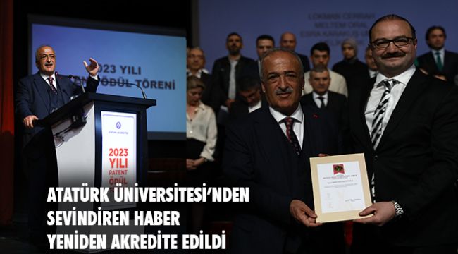 ATATÜRK ÜNİVERSİTESİNDE 2023 YILI PATENT ÖDÜL TÖRENİ DÜZENLENDİ