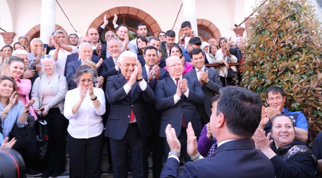 BAŞKAN ACAR ÜNLÜ’DEN BAŞKAN ARAS’A TEBRİK