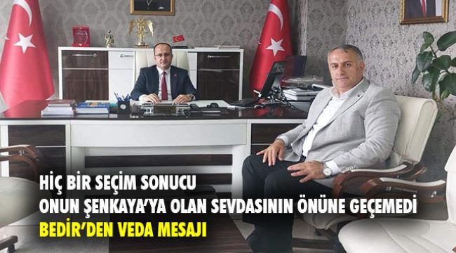 Yavuz Bedir oy veren vermeyen tüm Hemşehrilerine teşekkür etti