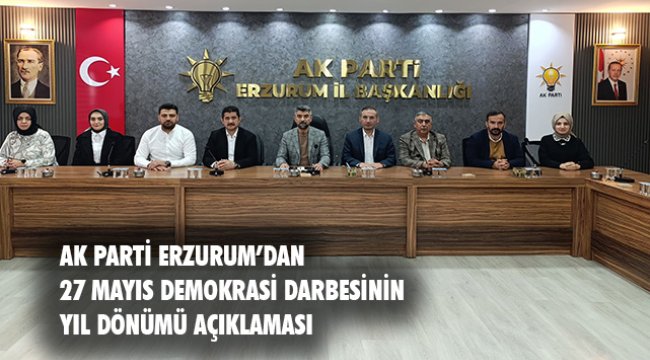 27 MAYIS DEMOKRASİ DARBESİ YIL DÖNÜMÜ BASIN AÇIKLAMASI