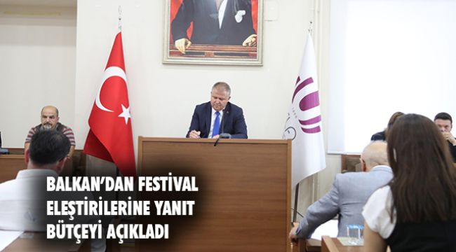 Balkan’dan festival  eleştirilerine yanıt
