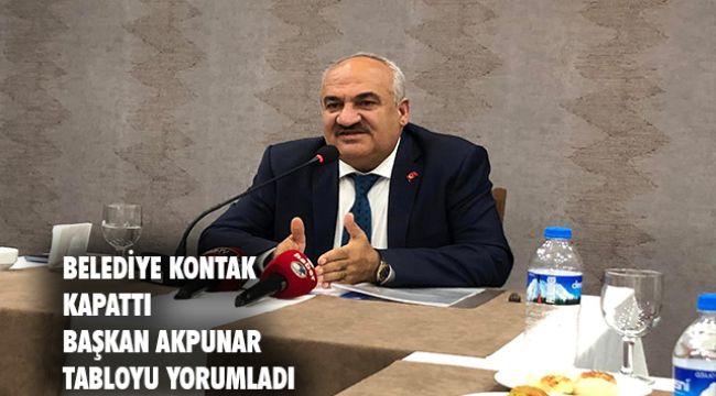 Başkan Akpunar Şeffaf yönetim ilkesine vurgu yaptı
