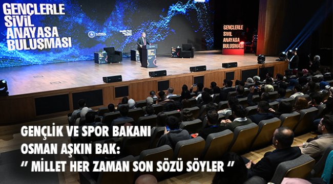 GENÇLER SİVİL ANAYASAYA YÖNELİK TALEP VE FİKİRLERİNİ KONUŞMAK ÜZERE ‘’DEMOKRASİ VE ÖZGÜRLÜKLER ADASI’’NDA BULUŞTU