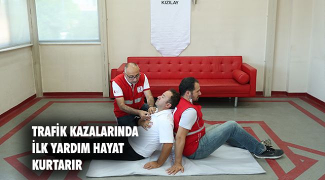 Kızılay her evde bir ilk yardımcı hedefine eğitimlerle yaklaşıyor