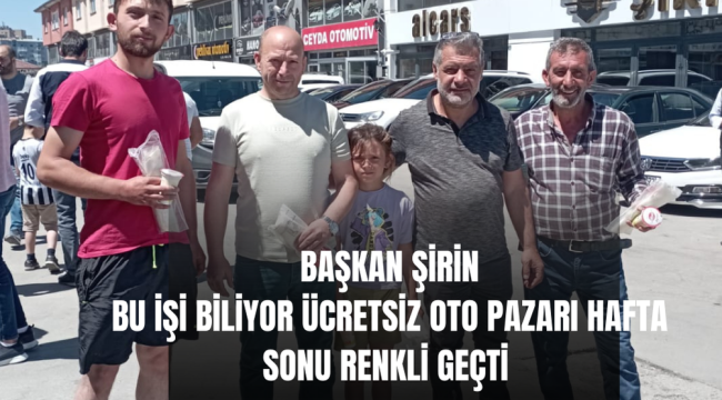 Erzurum&#039;da Ücretsiz Açık Oto Pazarı Renkli Geçti