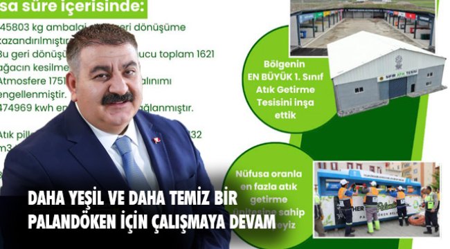 Palandöken Belediyesi&#039;nden Çevre Dostu Projeler