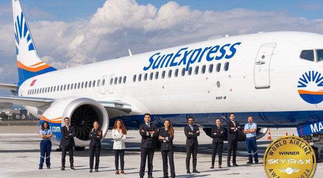 SunExpress, bu yıl da ‘Avrupa’nın En İyi Tatil Hava Yolu’ seçildi