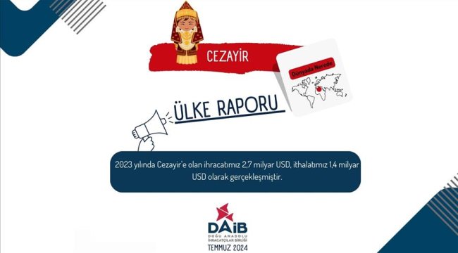 DAİB, üyelerine Cezayir pazarına dair önemli bilgiler sundu