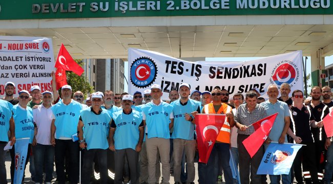 DSİ işçilerinden Servis Protestosu