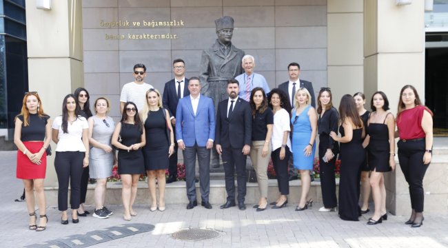 Cumhuriyetçi Avukatlar Grubu&#039;ndan Türkiye Barolar Birliği Başkanı Erinç Sağkan&#039;a ziyaret