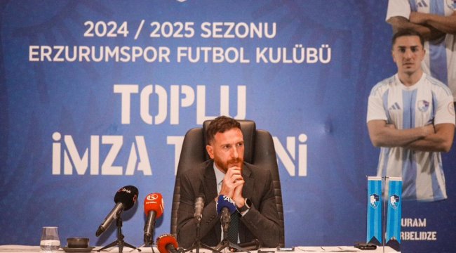 Erzurumspor FK Başkanı Ahmet Dal ve yönetimi başarı çıtasını yükseğe koydu