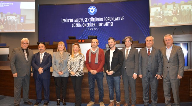 İzmir&#039;de Medya Sektörünün Sorunları ve Çözüm Önerileri Toplantısı