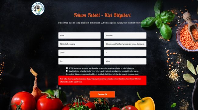 Milas&#039;ta Üreten Çiftçilere Destek