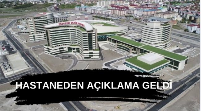 Erzurum Şehir Hastanesi&#039;nden &#039;Canlı Hayvan&#039; Açıklaması