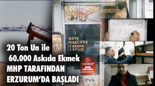 MHP&#039;nin &#039;Askıda 9 Gülek Buğday Projesi&#039; Erzurum&#039;da Hayata Geçti