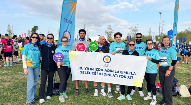 TEGV, 20. İstanbul Yarı Maratonu’nda  Adımlar çocuklar için nitelikli eğitim desteğine dönüştü