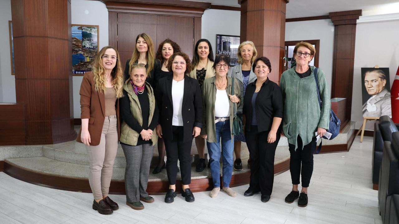 DİDİM KADIN PLATFORMU’NDAN BAŞKAN HATİCE GENÇAY’A ZİYARET