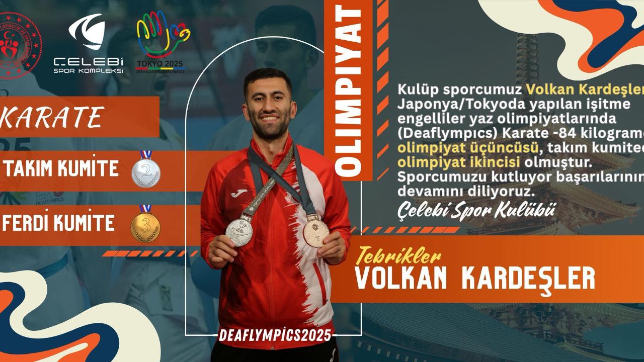 Volkan Kardeşler’den Tokyo’da Çifte Madalya Gururu